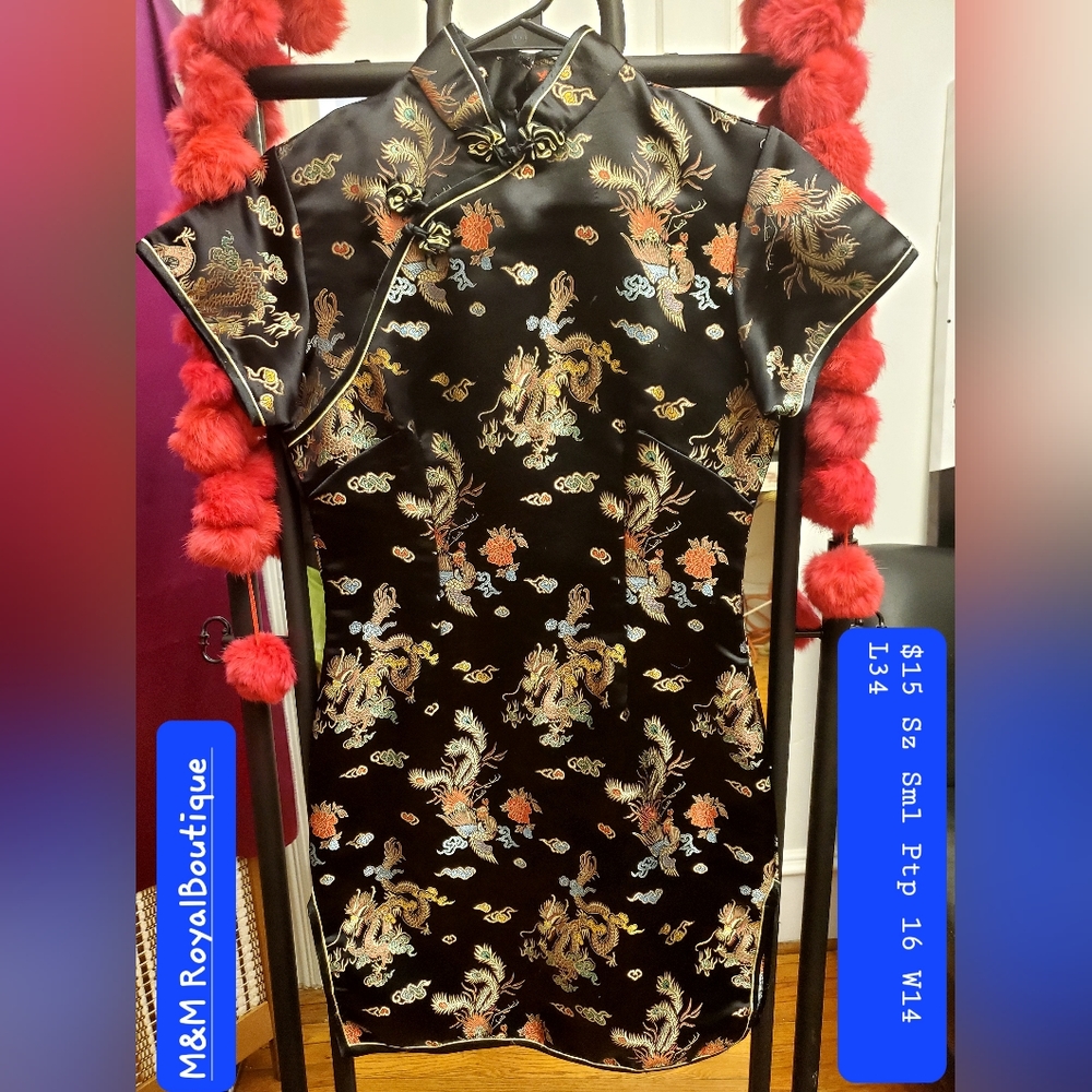 Beautiful Oriental mini dress